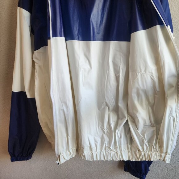 Vtg 1991 Chicago Cubs Jacket Mens XL Blue White MLB Baseball Rain Windbreaker - Picture 8 of 12